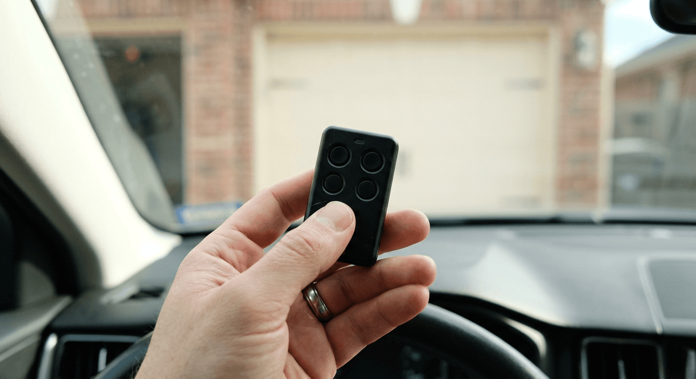 Garage door remote control